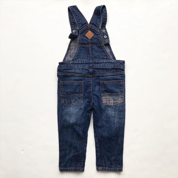 Zara distressed denim overalls EUC 12-18 months - Picture 5 of 6